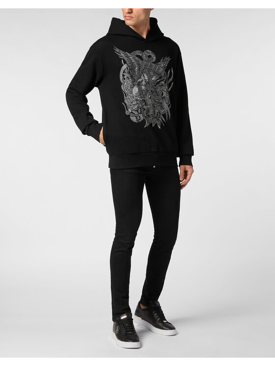 PHILIPP PLEIN PHILIPP PLEIN Felpa 18867 Nero Regular Fit