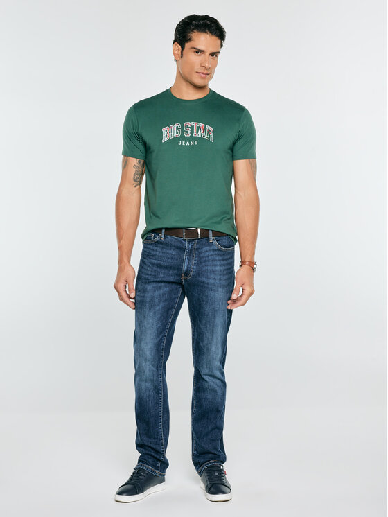 BIG STAR BIG STAR T-Shirt MERON Zielony Basic Fit
