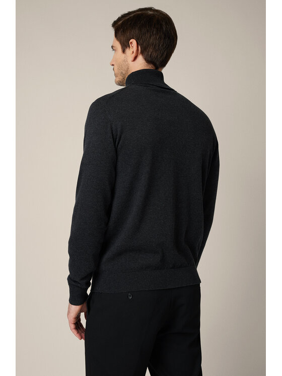 Lancerto Lancerto Sweter Sindre SW073225000060 Szary Regular Fit