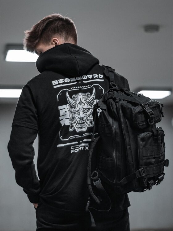 Point X Point X T-Shirt Koszulka Z Krótkim Rękawem Point X Monster Czarna M Czarny Regular Fit