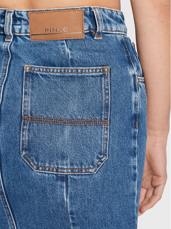 PINKO Pinko Farmer szoknya Gracchio 1J1119 A0A0 Kék Regular Fit