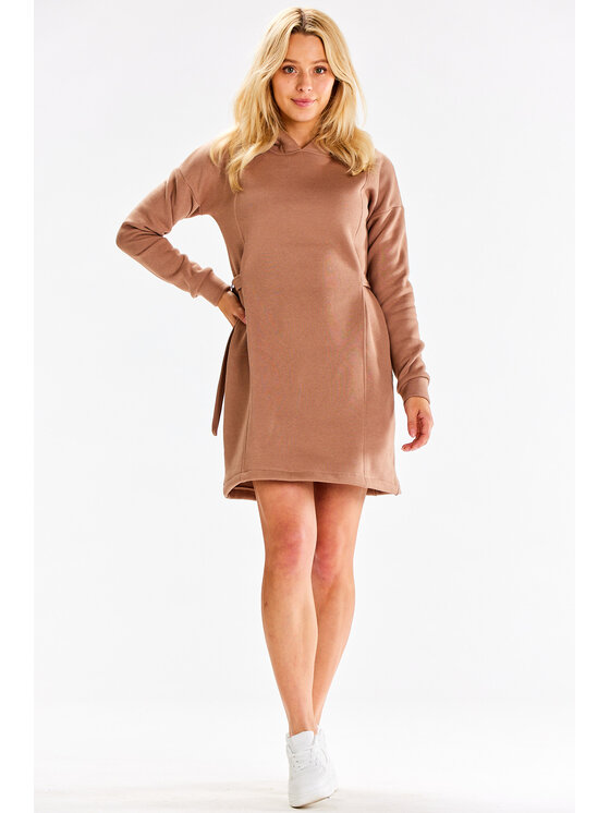 Infinite You Infinite You Vestito di maglia M331 Beige Basic Fit