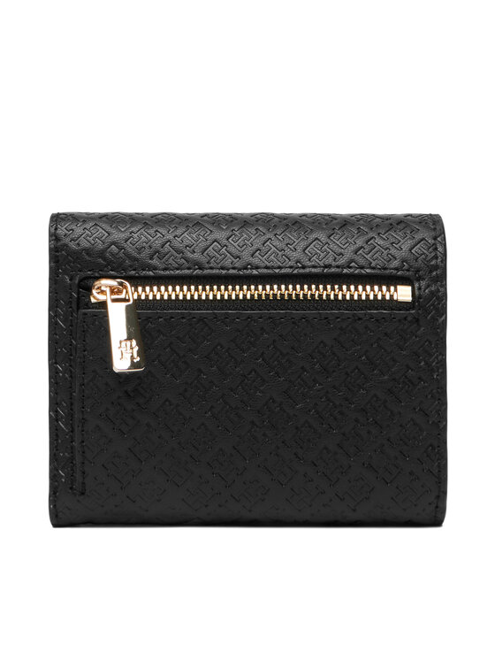 Tommy Hilfiger Tommy Hilfiger Portfel Th Icon Trifold Mono AW0AW18484 Czarny