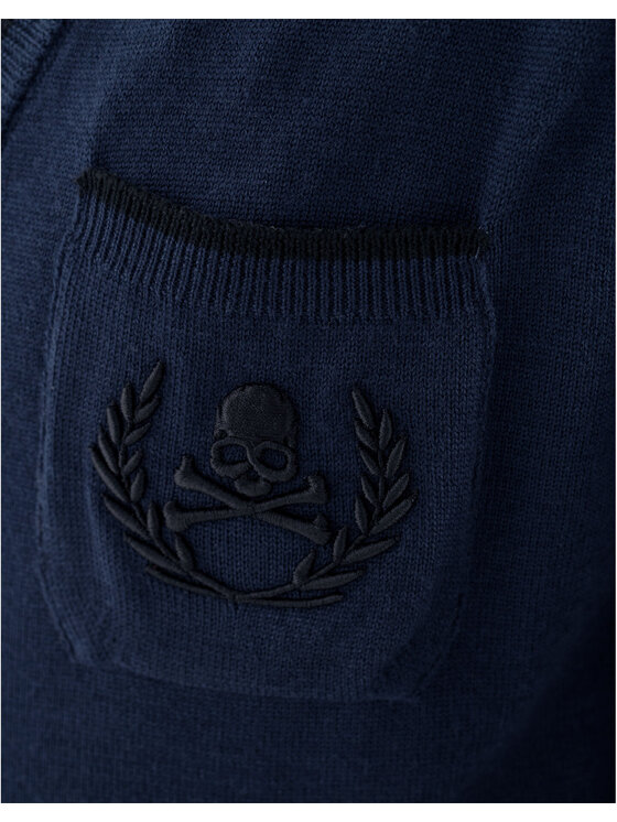 PHILIPP PLEIN PHILIPP PLEIN Cardigan 30780 Blu Regular Fit