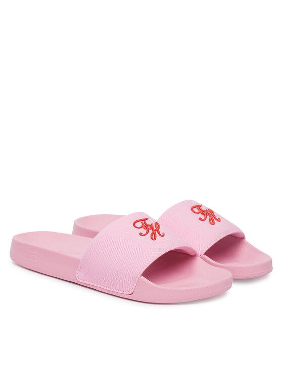 Tommy Hilfiger Tommy Hilfiger Šľapky Th Script Pool Slide FW0FW09286 Ružová