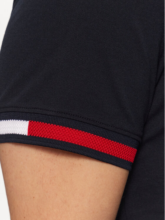 Tommy Hilfiger Tommy Hilfiger T-shirt Global Stripe MW0MW38078 Tamnoplava Regular Fit