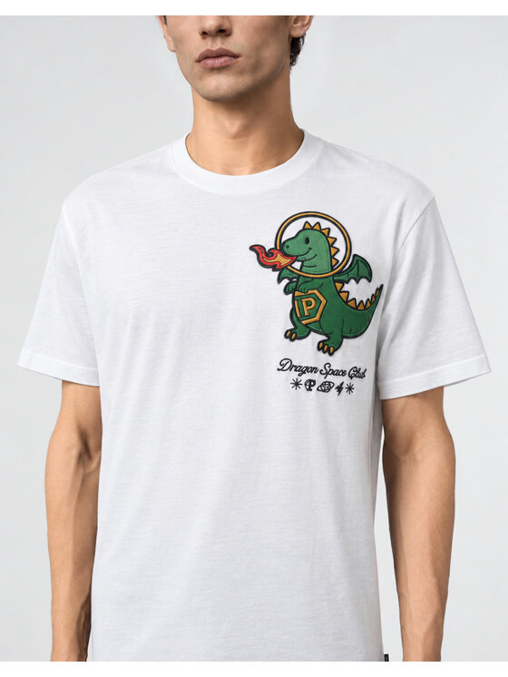 PHILIPP PLEIN PHILIPP PLEIN T-Shirt 31291 Biały Regular Fit