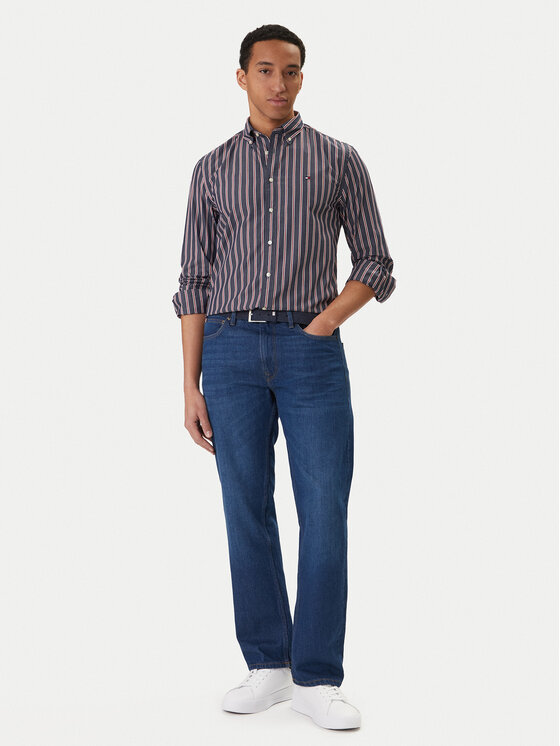 Tommy Hilfiger Tommy Hilfiger Košile MW0MW42441 Tmavomodrá Regular Fit