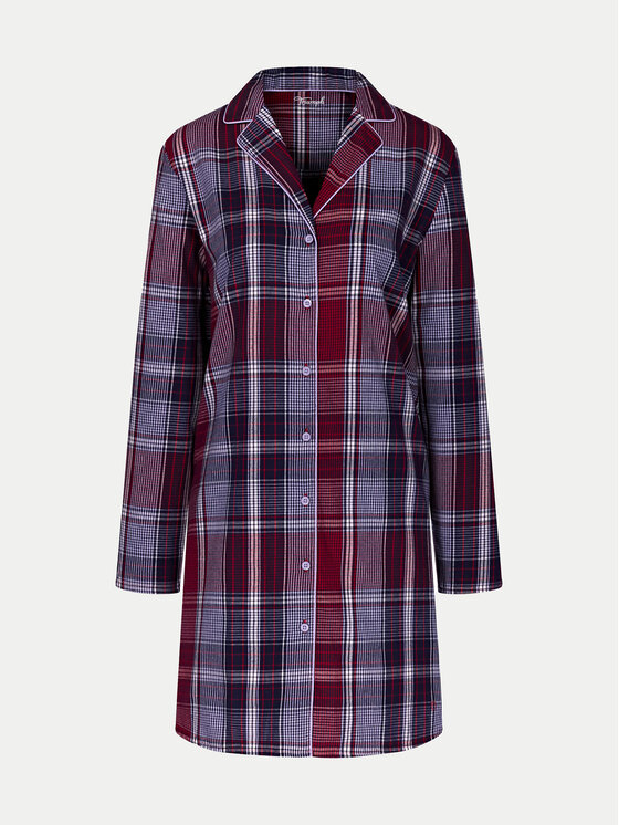 Triumph Triumph Нощница Boyfriend NDW X Checks 10216520 Бордо
