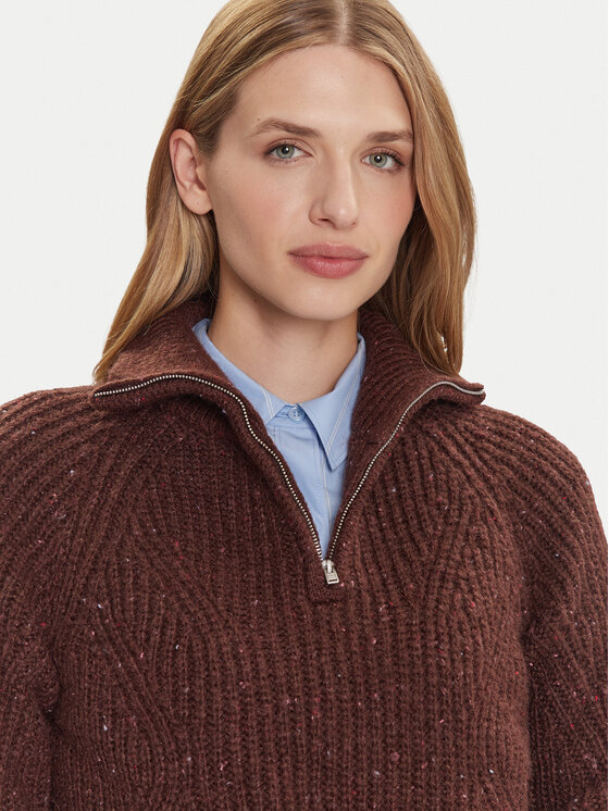 Tommy Jeans Tommy Jeans Sveter DW0DW21686 Hnedá Relaxed Fit