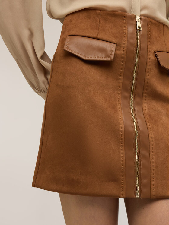 Motivi Motivi Minigonna 1013Q001176N022 Marrone Regular Fit