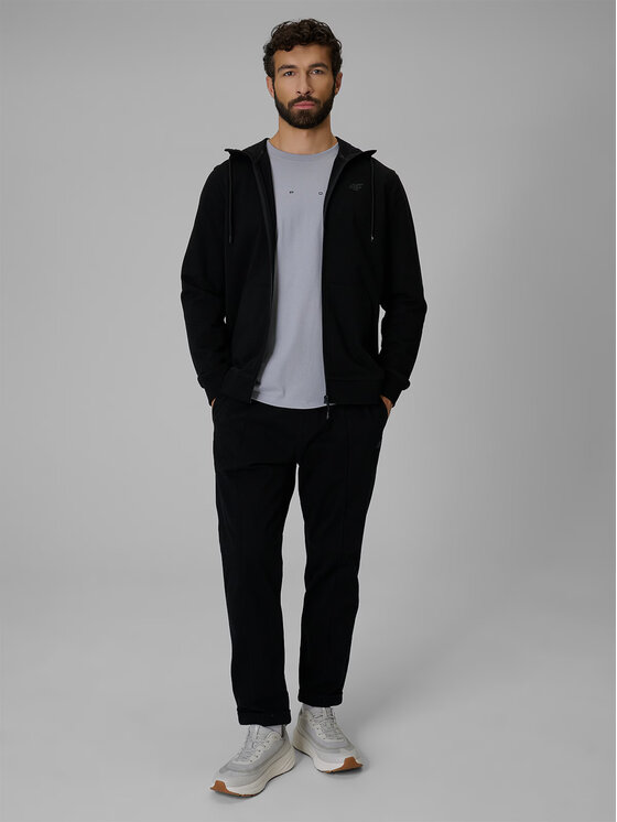 4F 4F Felpa 4FRMM00TSWSM3058-20S Nero Regular Fit