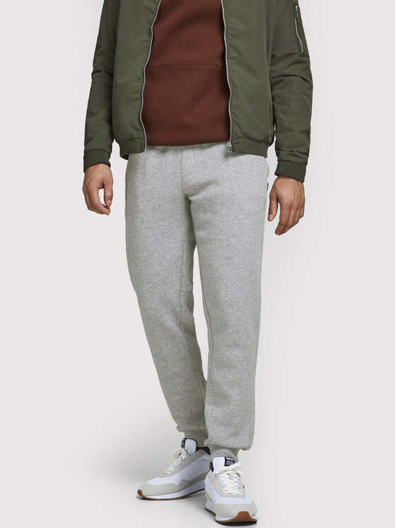 Jack&Jones Teplákové nohavice Gordon 12195726 Sivá Regular Fit