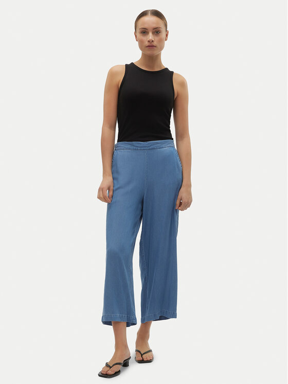 Vero Moda Vero Moda Ohlapne hlače Bree 10304861 Modra Wide Leg