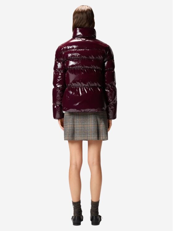 PINKO PINKO Giubbotto piumino Mirco caban crystal nylon Bordeaux Regular Fit