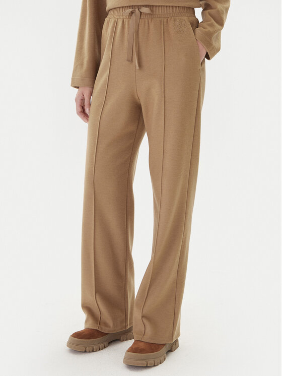Weekend Max Mara Weekend Max Mara Úpletové kalhoty Sponda 2525786022 Béžová Straight Fit