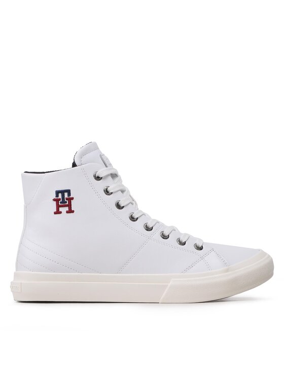 Sneakers Tommy Hilfiger Th Hi Vulc Street Leather FM0FM04739 Alb