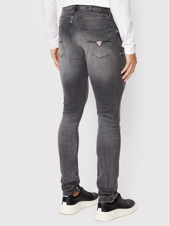 Guess Guess Τζιν Chris M2YA27 D4Q52 Γκρι Super Skinny Fit