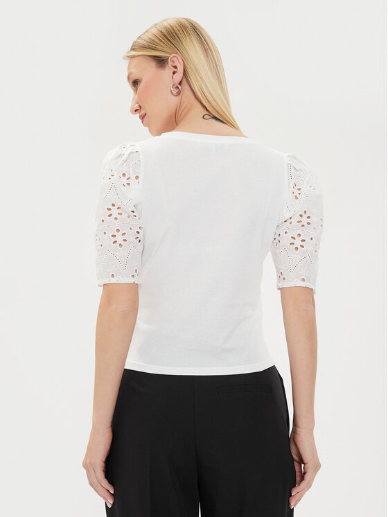 Morgan Morgan Tričko 231-DPALM Écru Regular Fit