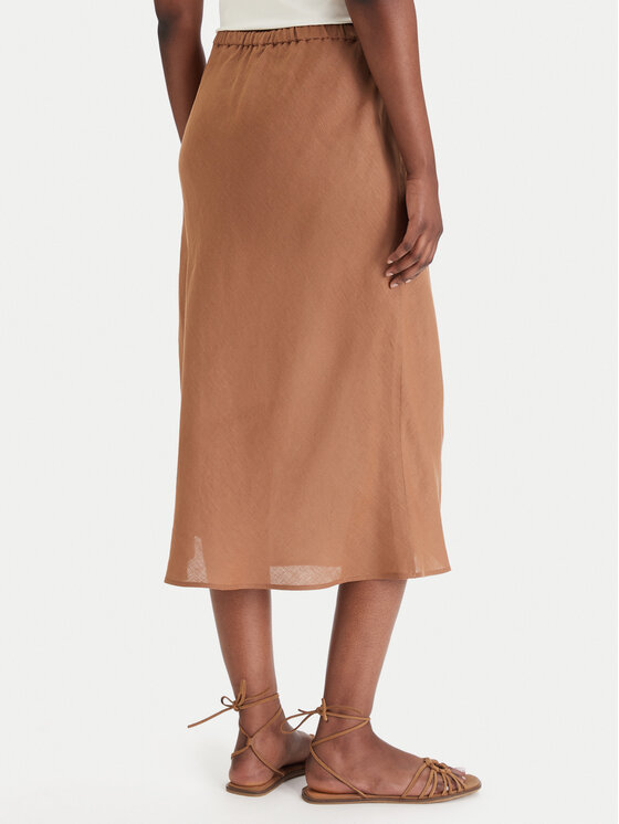 Marella Marella Maksiseelik Gamba 2613101094 Pruun Regular Fit