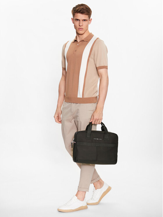 Tommy Hilfiger Tommy Hilfiger Torba za prenosnik Th Elevanted Nylon Computer Bag AM0AM10940 Črna