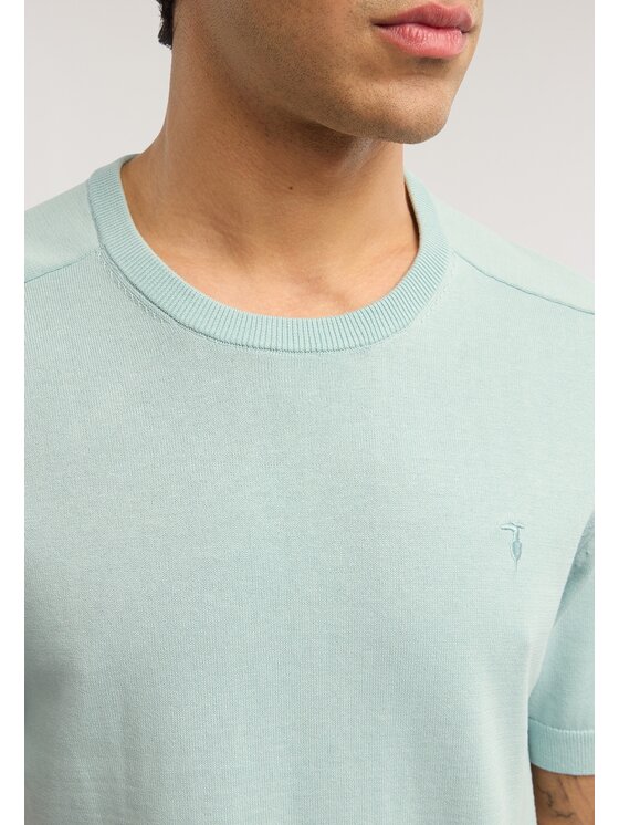Trussardi Trussardi Sweter M0618000066N014 Turkusowy Regular Fit