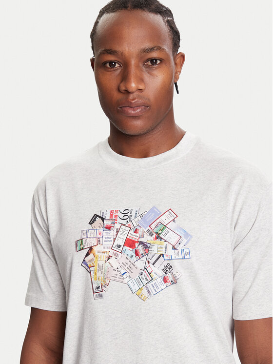 New Balance New Balance T-Shirt MT53905 Szary Regular Fit
