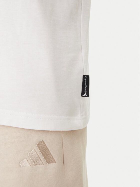 adidas adidas Тишърт Novelty Mini Graphic JZ5037 Бял Regular Fit