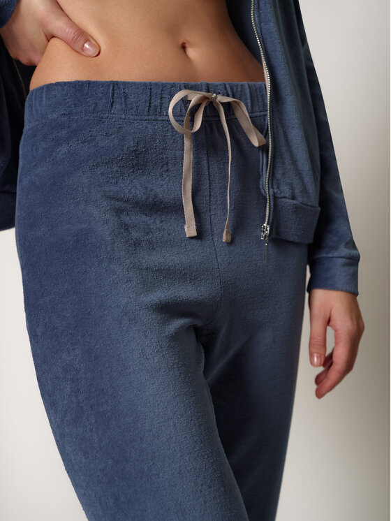 Huber Huber Dámské kalhoty 10299 Tmavomodrá Regular Fit