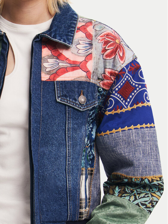 Desigual Desigual Kurtka jeansowa Amsterdam 24WWED32 Kolorowy Regular Fit