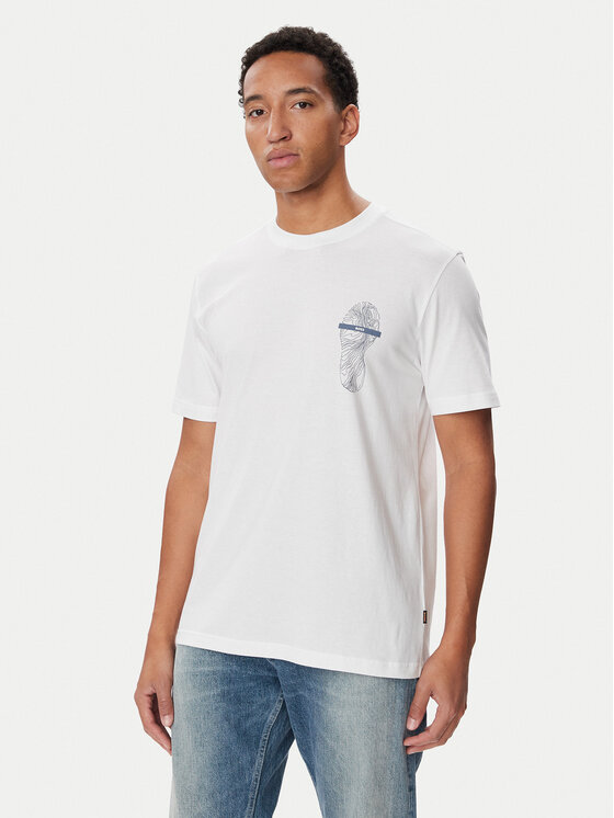 BOSS T-shirt 50571291 Bijela Regular Fit