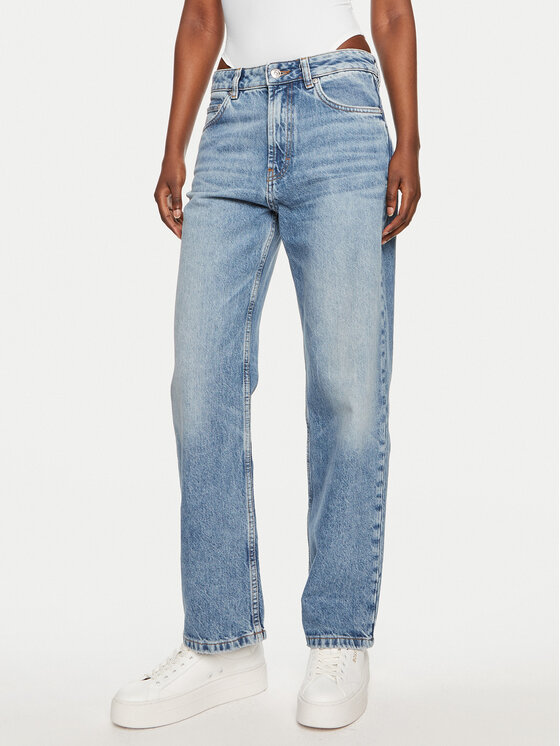HUGO Hugo Jeans hlače Gilissi 50519899 Modra Straight Fit