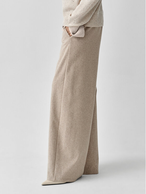 TATUUM TATUUM Spodnie materiałowe ANWIKO Beżowy Wide Leg
