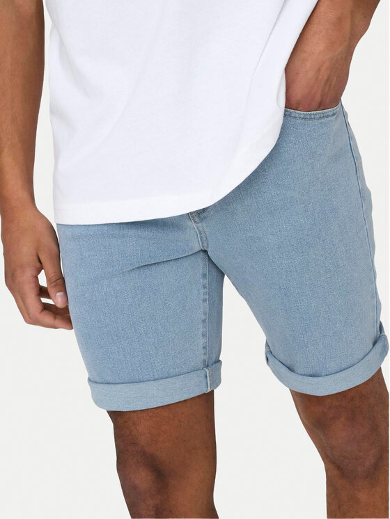Only & Sons Only & Sons Džínsové šortky Ply 22029038 Modrá Regular Fit