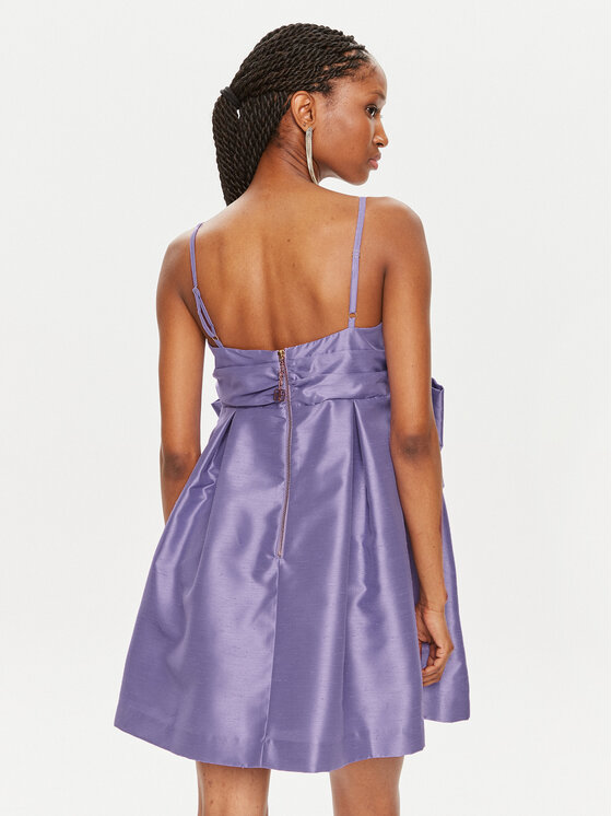 Fracomina Fracomina Rochie cocktail FQ24SD1005W71101 Violet Regular Fit