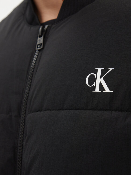 Calvin Klein Jeans Calvin Klein Jeans Μπουφάν μεταβατικό J30J324072 Μαύρο Regular Fit