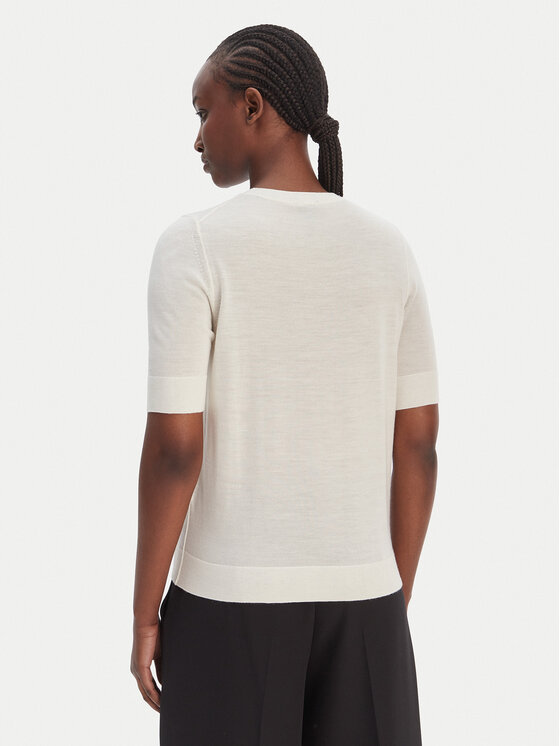BOSS BOSS Megztinis Farbella 50544996 Kreminė Slim Fit