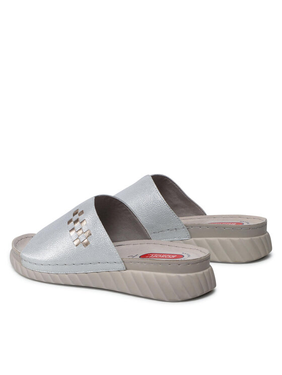 Go Soft Go Soft Klapki EST-2299-02 Srebrny