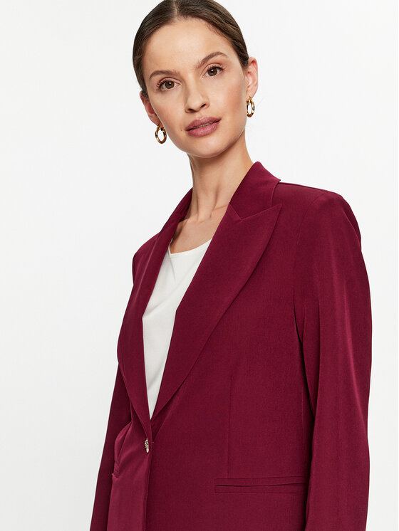 Maryley Maryley Pintsak 23IB187/41GI Bordoopunane Regular Fit