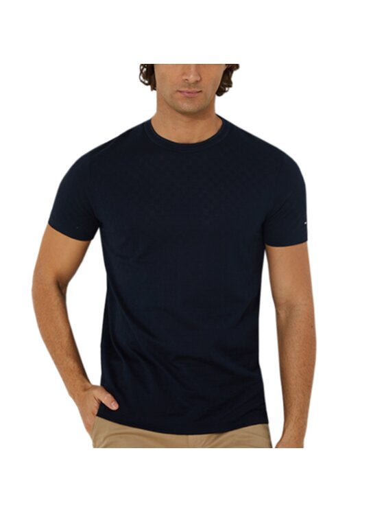 Tommy Hilfiger Tommy Hilfiger T-Shirt DRESSED Tmavomodrá Slim Fit