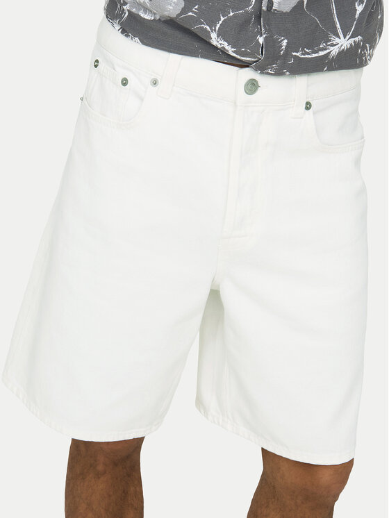 Only & Sons Only & Sons Pantaloni scurți de blugi Fade 22031662 Alb Loose Fit