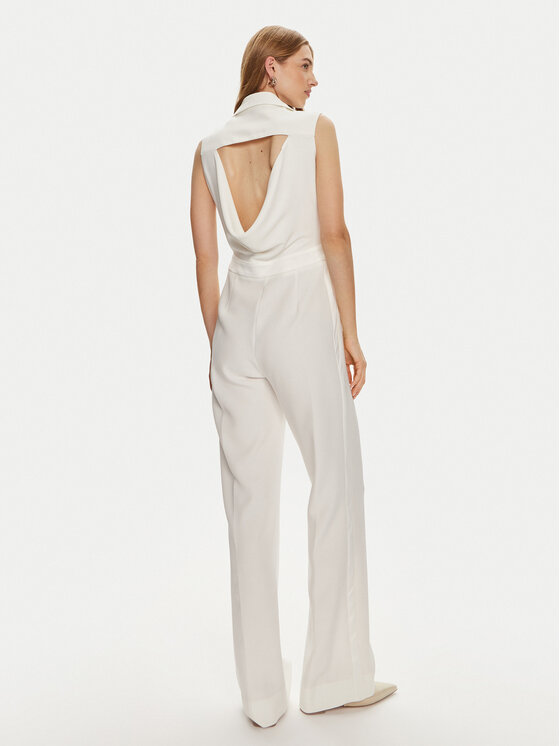 Fracomina Fracomina Jumpsuit FQ24SO2001W42901 Weiß Regular Fit