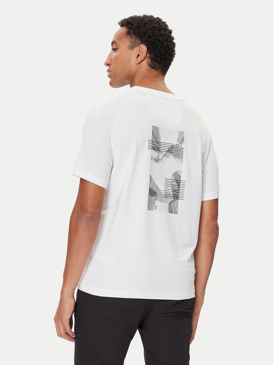 BOSS BOSS T-Shirt Stripe Zone 50548093 Bílá Relaxed Fit