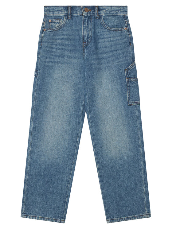 Guess Guess Jeansy L6YA03 D1227 Niebieski Wide Leg