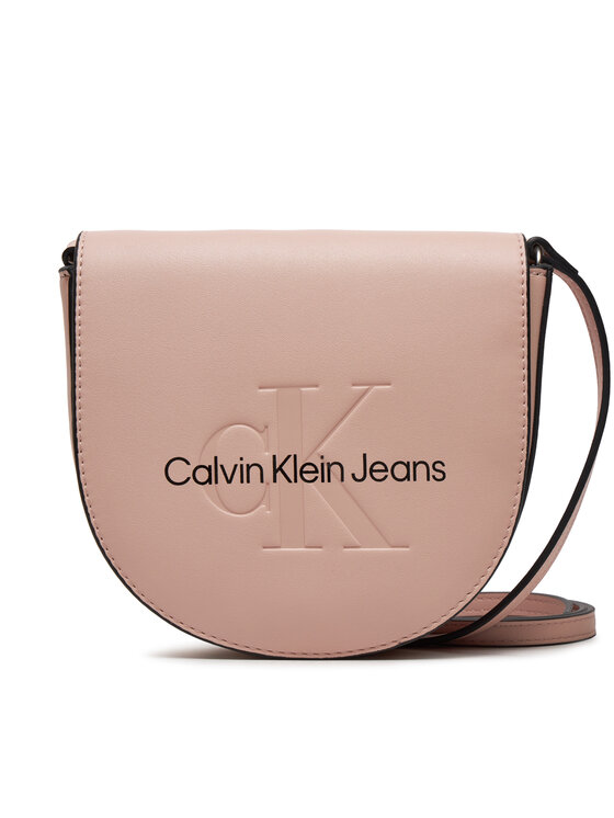 Geantă Calvin Klein Jeans Sculpted Mini Saddle Bag K60K611966 Pale Conch TFT