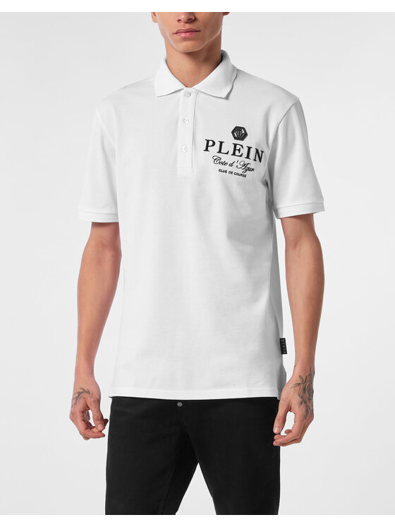 PHILIPP PLEIN PHILIPP PLEIN Polo 24693 Bianco Slim Fit