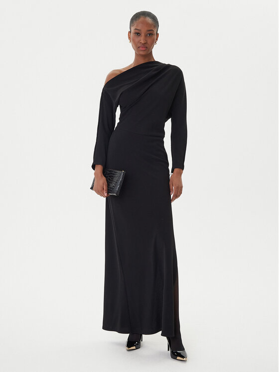 Eleh Eleh Večerní šaty EFW250188 Černá Regular Fit