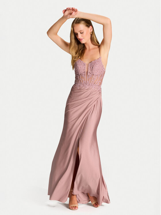 Hey Kyla Hey Kyla Abendkleid 5AI058HK Rosa Regular Fit