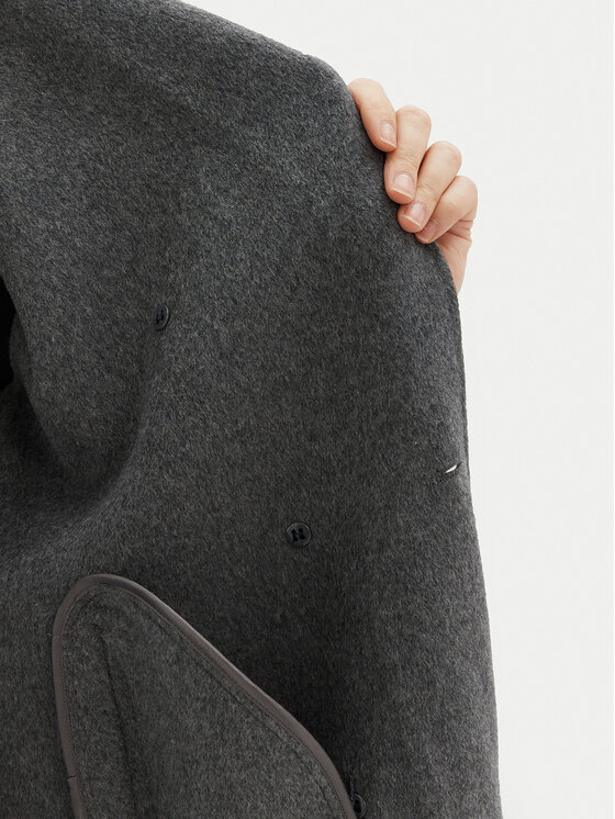 Motivi Motivi Вовняне пальто 0065W000087N Сірий Regular Fit
