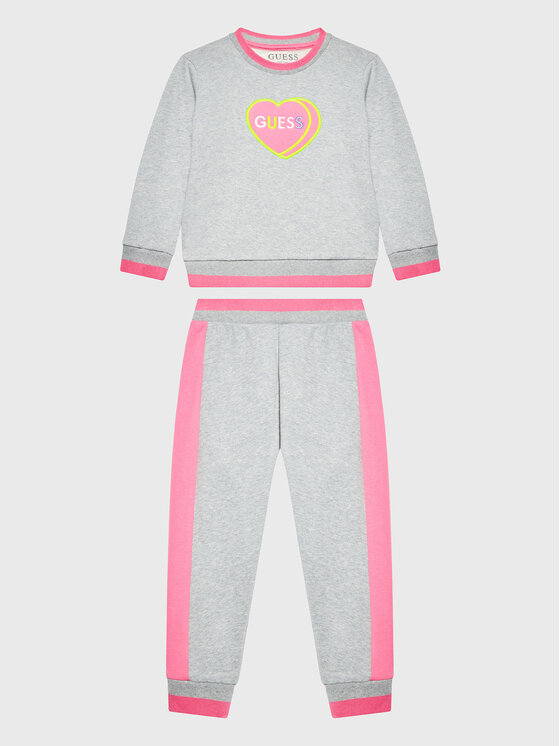 Guess Guess Jogginganzug K2BG08 KA4P0 Grau Regular Fit